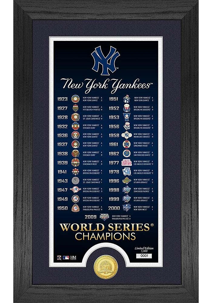New York Yankees Legacy Supreme Bronze Coin Photo Mint Plaque
