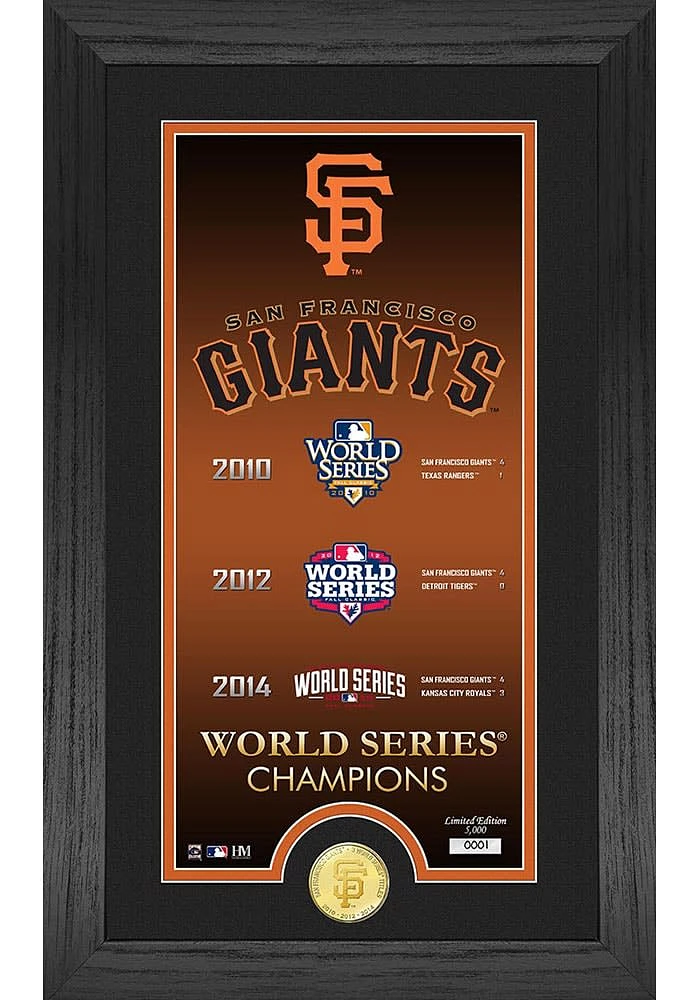 San Francisco Giants Legacy Supreme Bronze Coin Photo Mint Plaque