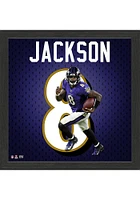 Baltimore Ravens Lamar Jackson Impact Jersey Picture Frame - Black