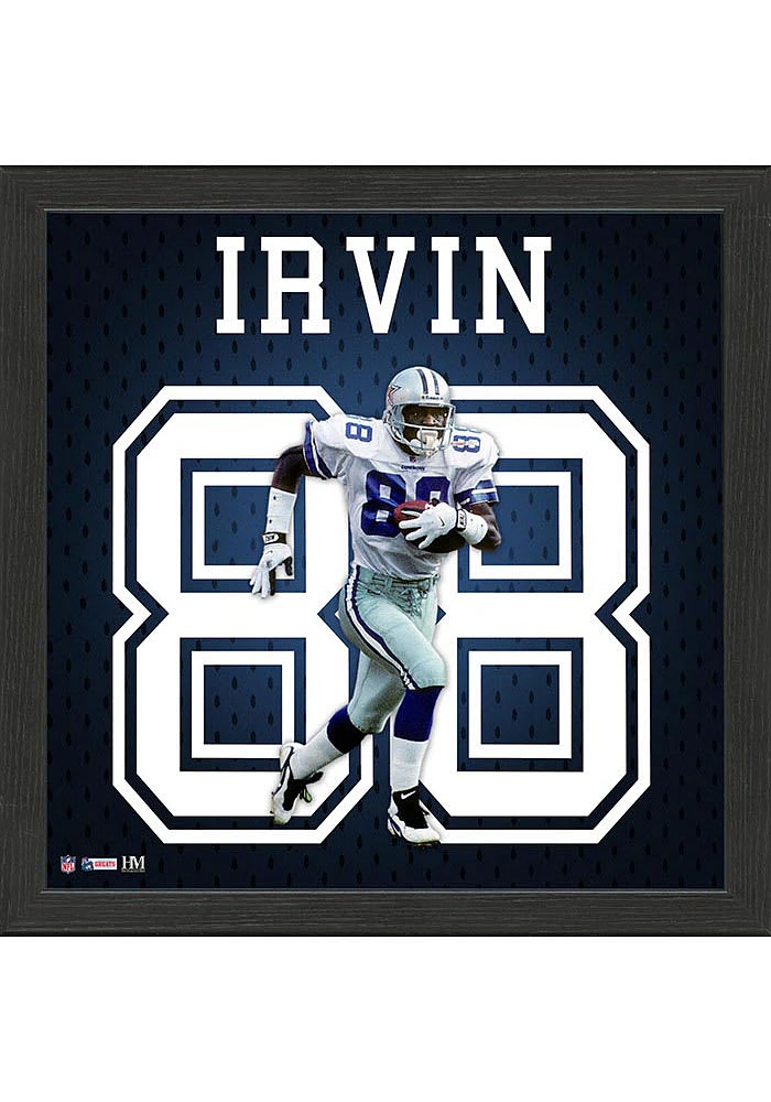 Dallas Cowboys Michael Irvin Impact Jersey Picture Frame - Blue