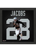 Las Vegas Raiders Josh Jacobs Impact Jersey Picture Frame - Black