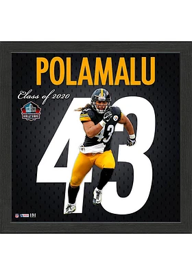 Pittsburgh Steelers Troy Polamalu Impact Jersey Picture Frame - Black