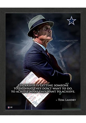 Dallas Cowboys Tom Landry Inspiration Picture Frame - Blue