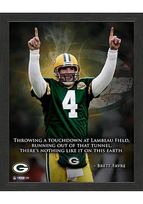 Green Bay Packers Brett Favre Inspiration Picture Frame - Green