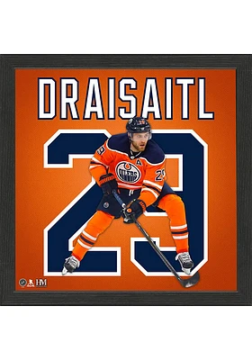 Edmonton Oilers Leon Draisaitl Impact Jersey Picture Frame - Black