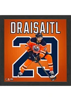 Edmonton Oilers Leon Draisaitl Impact Jersey Picture Frame - Black