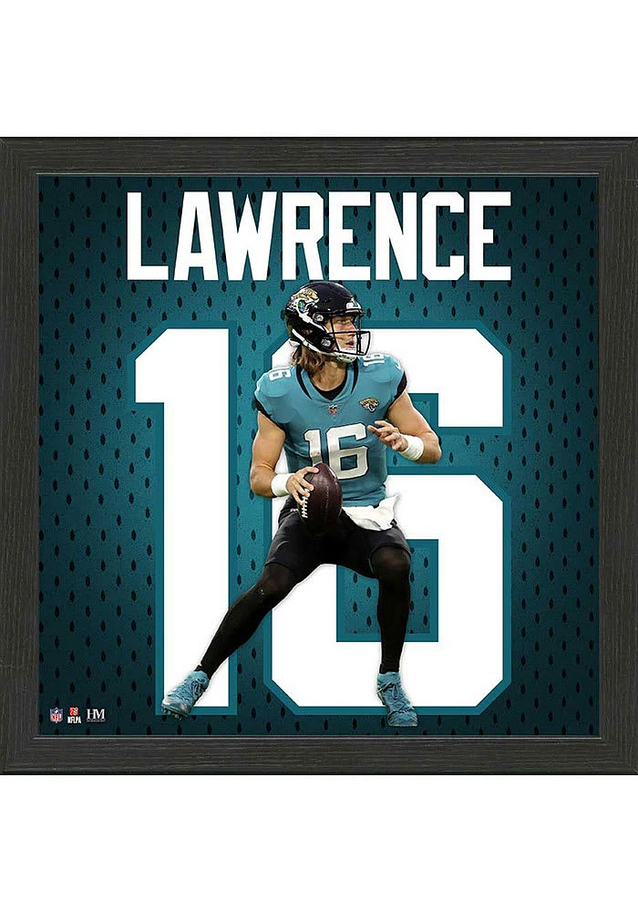 Jacksonville Jaguars Trevor Lawrence Rookie Impact Jersey Picture Frame - Black
