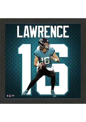 Jacksonville Jaguars Trevor Lawrence Rookie Impact Jersey Picture Frame - Black