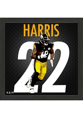 Pittsburgh Steelers Najee Harris Rookie Impact Jersey Picture Frame - Black
