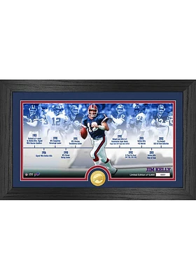 Jim Kelly Buffalo Bills Career Timeline Photo Pano Plaque