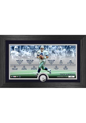 Troy Aikman Dallas Cowboys Career Timeline Photo Pano Plaque