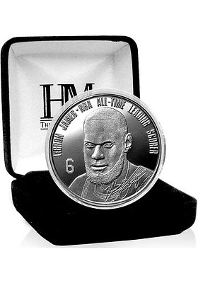 Los Angeles Lakers Lebron James All-Time Scoring Record Pure Silver Collectible Coin