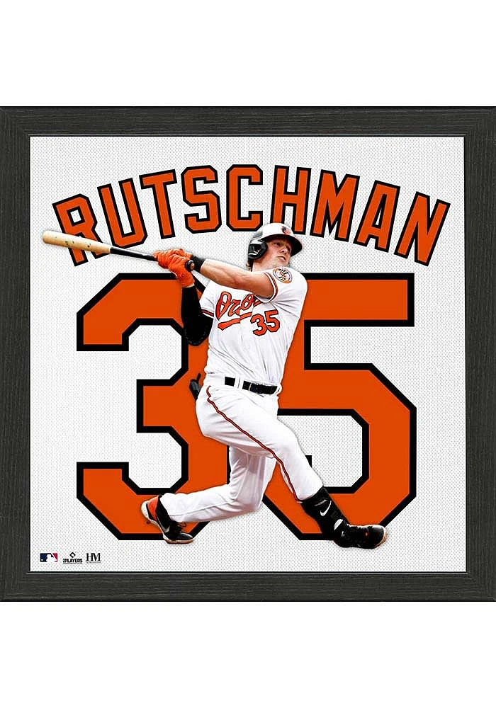 Baltimore Orioles Rutschman Impact Jersey Picture Frame - White