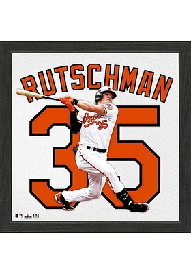 Baltimore Orioles Rutschman Impact Jersey Picture Frame - White