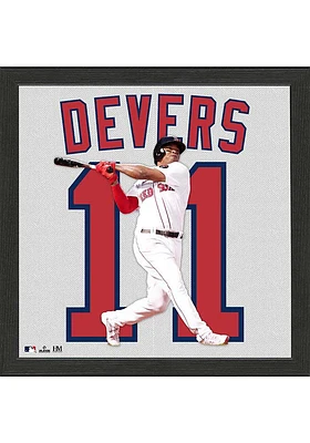 Boston Red Sox Devers Impact Jersey Picture Frame - White