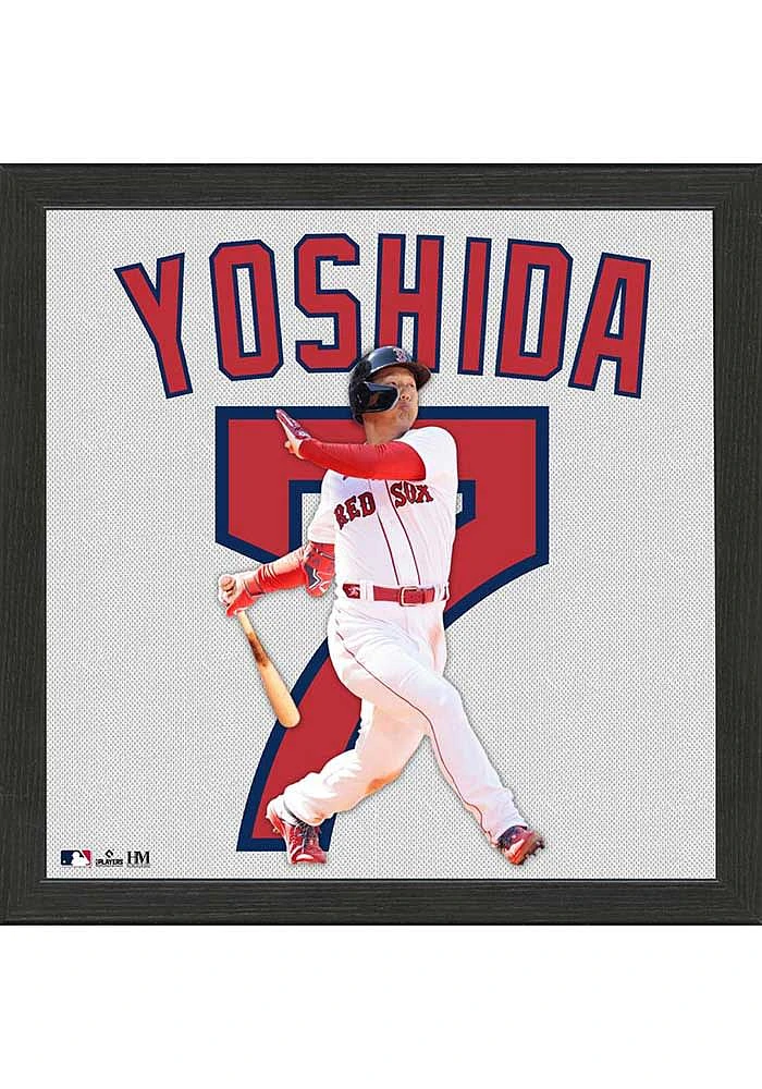 Boston Red Sox Yoshida Impact Jersey Picture Frame - White