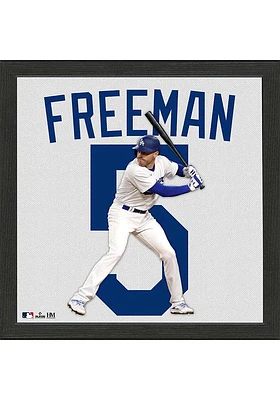 Los Angeles Dodgers Freeman Impact Jersey Picture Frame - White
