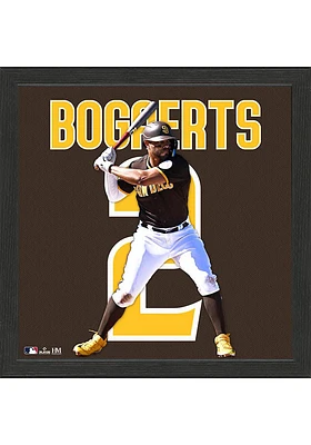 San Diego Padres Bogaerts Impact Jersey Picture Frame - Brown