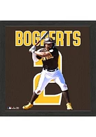 San Diego Padres Bogaerts Impact Jersey Picture Frame - Brown