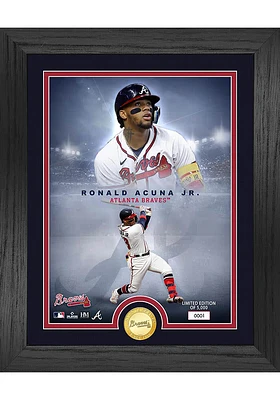 Ronald Acuna Atlanta Braves Legend Photo and Bronze Coin Plaque