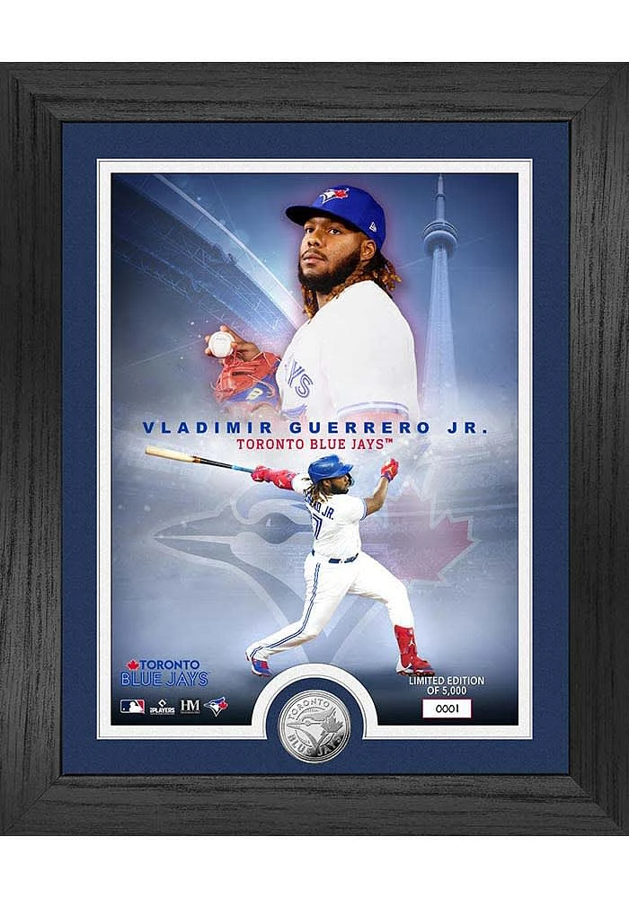 Vladimir Guerrero Jr. Toronto Blue Jays Legend Photo and Bronze Coin Plaque