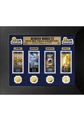 Denver Nuggets 2023 NBA Finals Champions Deluxe Ticket Plaque