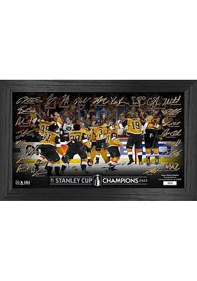 Vegas Golden Knights 2023 Stanley Cup Champs Signature Celebration Picture Frame - Black