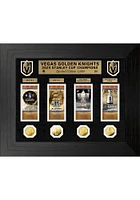 Vegas Golden Knights 2023 Stanley Cup Champs Deluxe Ticket Plaque
