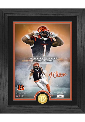 Ja'Marr Chase Cincinnati Bengals Legends Bronze Coin and Photo Plaque