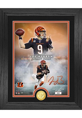 Joe Burrow Cincinnati Bengals NFL Legend Bronze Coin and Photo Plaque