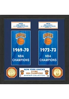 New York Knicks Banner Bronze Coin Photo Mint Plaque