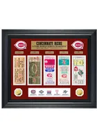 Cincinnati Reds World Series Deluxe Gold Coin and Ticket Collection Plaque