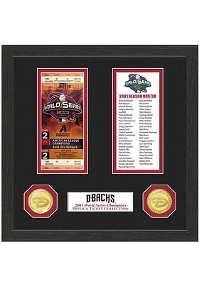 Arizona Diamondbacks World Series Ticket Collection Plaque