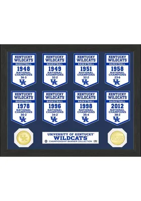 Kentucky Wildcats National Champions Banner Collection Plaque