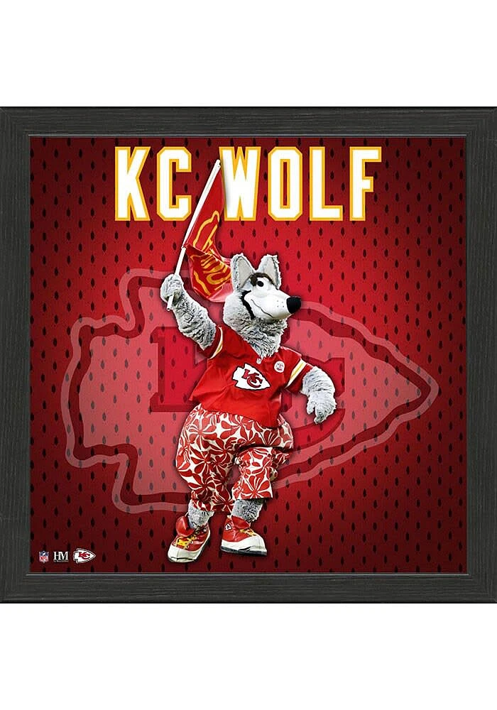 Kansas City Chiefs Impact Jersey Logo Picture Frame - Red