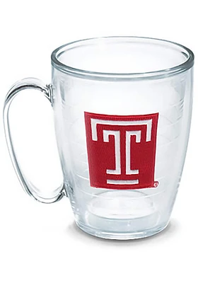 Temple Owls Embroidered Travel Mug