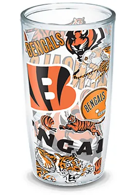 Cincinnati Bengals All Over Logo 24oz Tumbler