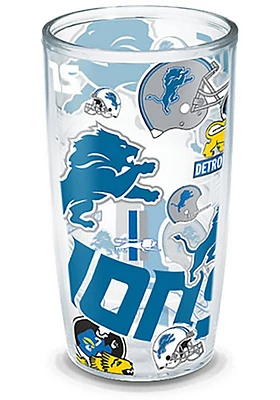 Detroit Lions All Over Logo 24oz Tumbler - Blue
