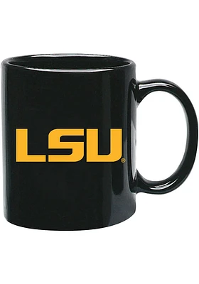 LSU Tigers 15oz Team Logo Ceramic Mug - Black
