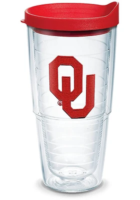 Oklahoma Sooners Embroidered Logo 24oz Tumbler - Red