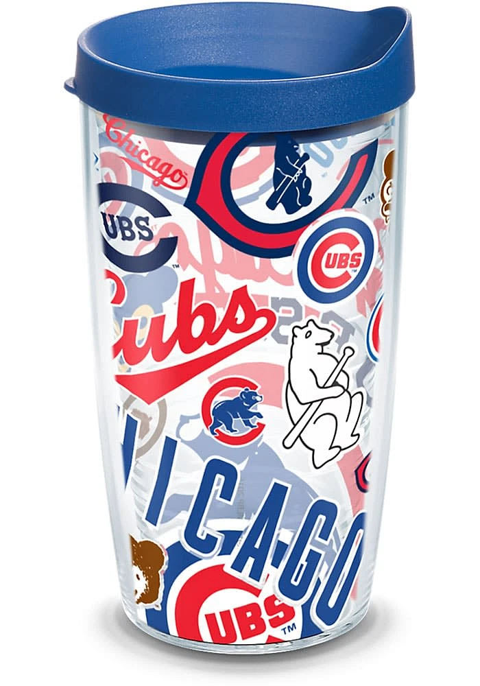 Chicago Cubs All Over Wrap Tumbler - Blue