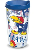 Kansas Jayhawks 16oz All Over Tumbler - Blue