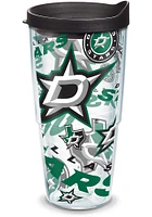 Dallas Stars All Over Wrap 24oz Tumbler - Green