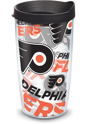 Philadelphia Flyers All Over Wrap 16oz Tumbler - Orange