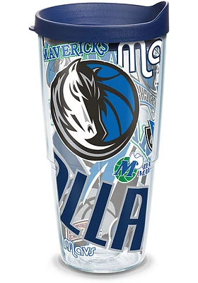 Dallas Mavericks All Over Wrap 24oz Tumbler - Blue