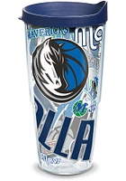 Dallas Mavericks All Over Wrap 24oz Tumbler - Blue