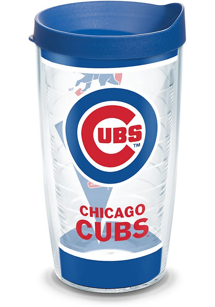 Chicago Cubs Batter Up Wrap Tumbler - Blue