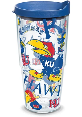 Kansas Jayhawks 24oz All Over Tumbler - Blue