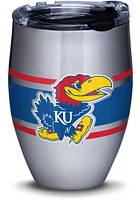 Kansas Jayhawks 12oz Stemless Wine Stainless Steel Stemless - Blue