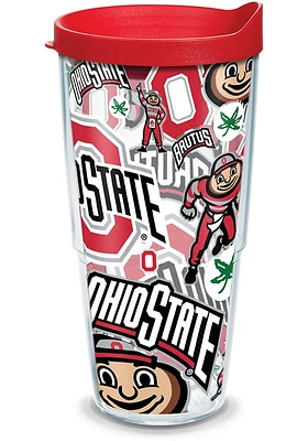 Ohio State Buckeyes 24oz All Over Tumbler - Red